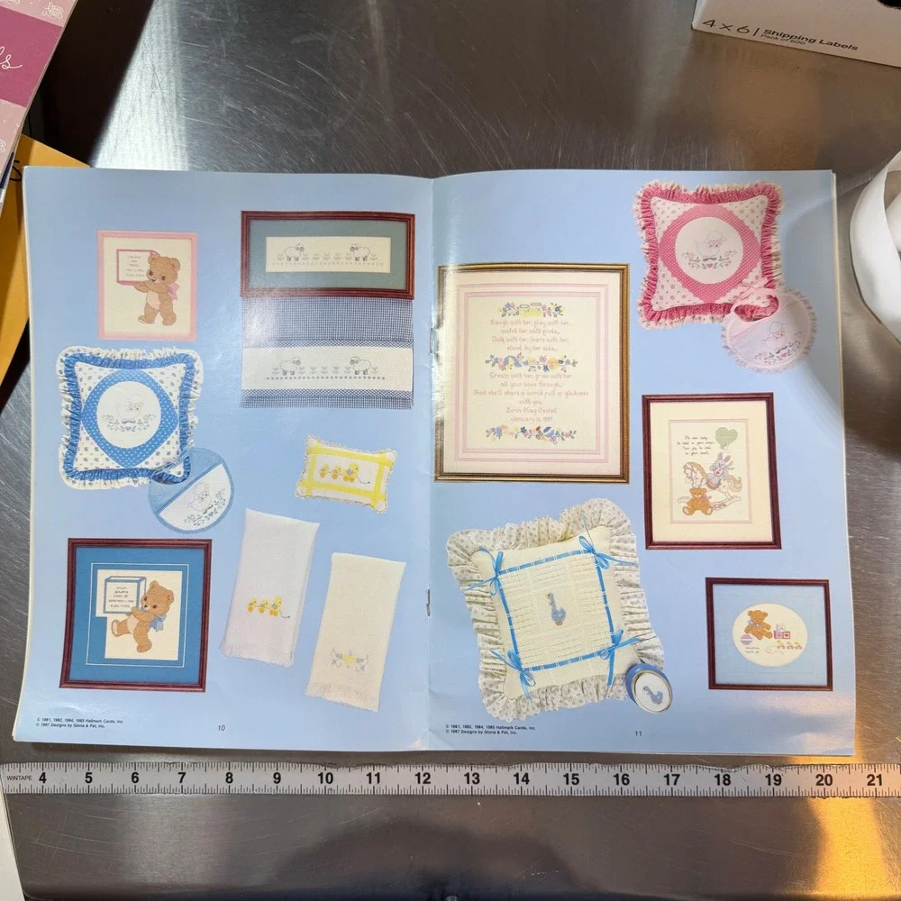 Designs By Gloria & Pat A Baby's Keepsake Cross Stitch Pattern Book 50 Vintage